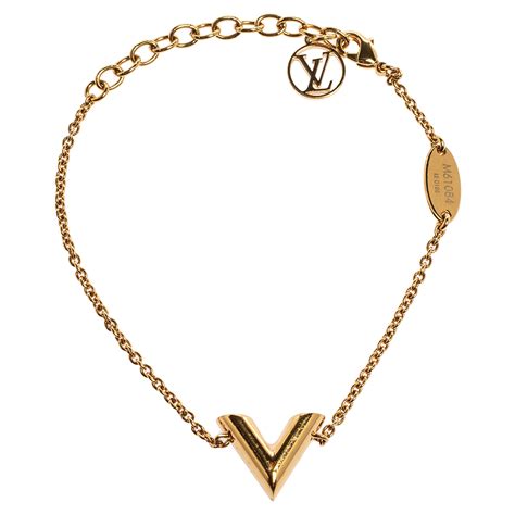 louis vuitton bracelet gold essential v|Essential V bracelet . .